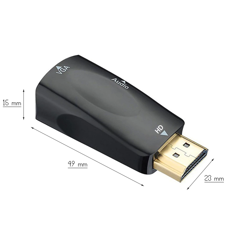Adaptor HDMI la VGA TechONE, port Tata-Mama Adaptor HDMI la VGA TechONE, port Tata-Mama